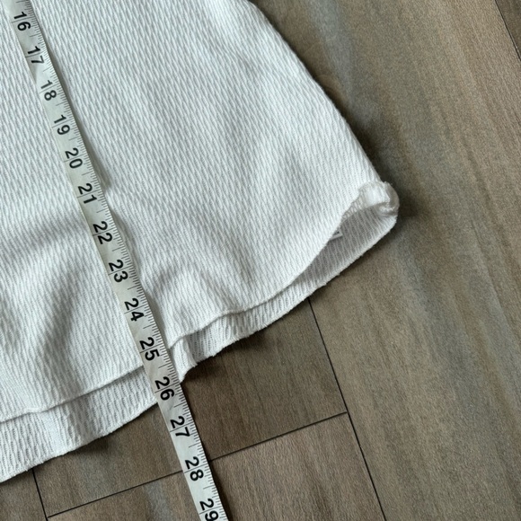 Free People Rainbow Dreams Pullover Knit balloon sleeve Top white size small - Picture 7 of 7